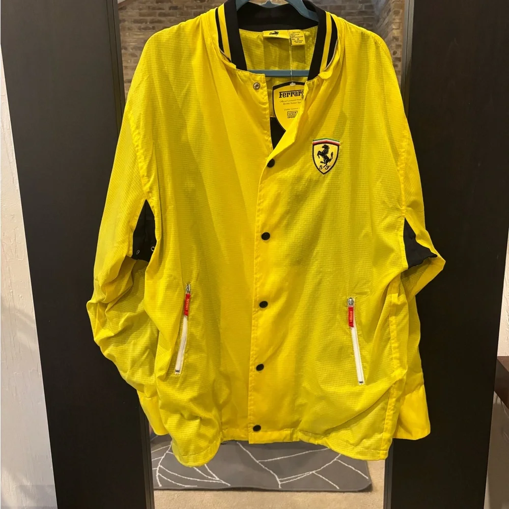 VINTAGE 1998 Ferrari F1 Racing Windbreaker with Removable Hood NWT - Picture 16 of 16